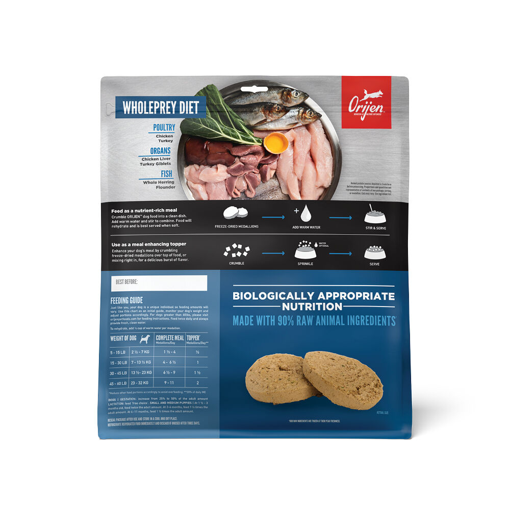 Orijen freeze dried food shop